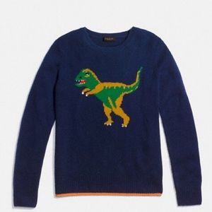 Coach Rexy Dinosaur Cashmere Sweater